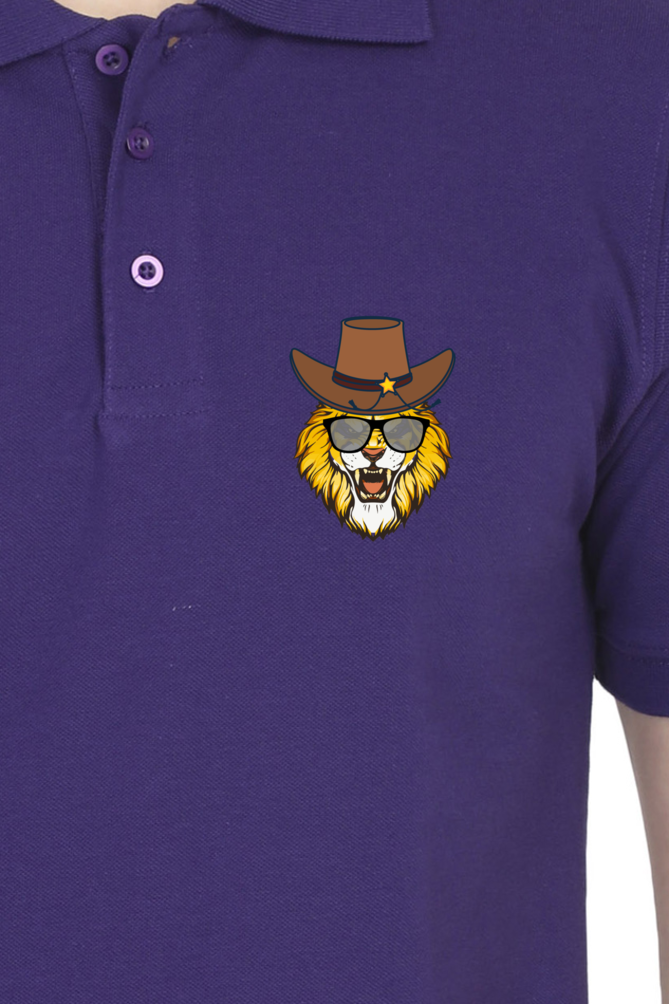 Polo T-shirt with lion